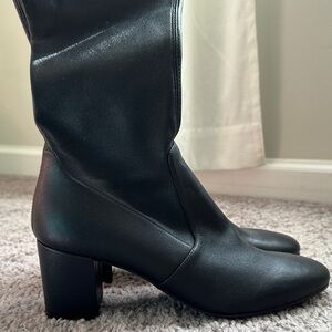 Stuart Weitzman Black Heeled Boots